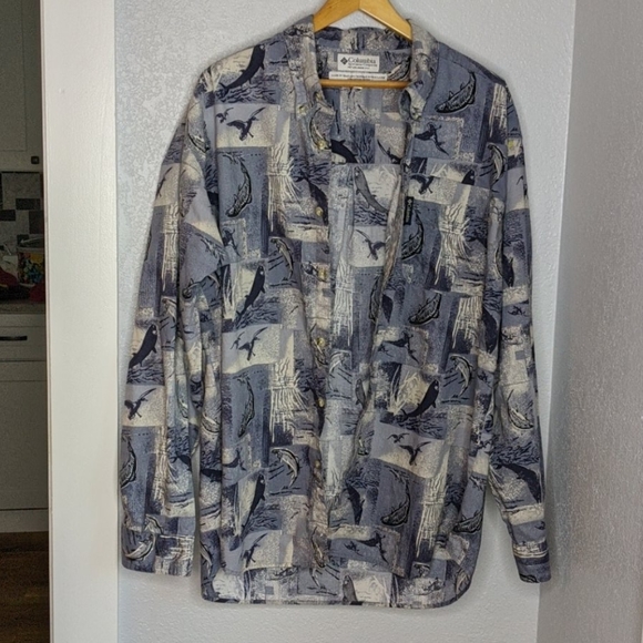Columbia deep sea fishing button up shirt - Picture 3 of 11